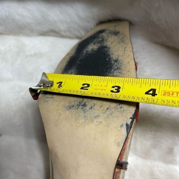 J Renée clear PVC and patent marble multi color slip on pumps size 12M - Picture 9 of 11